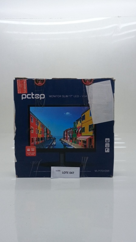 Foto de Monitor PCTOP 17 LED HDMI Ajuste de Ângulo VESA Preto - MLP170HDMI