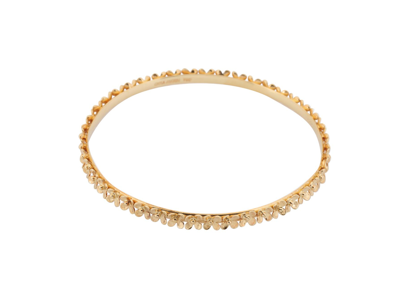 Foto de Carla Amorim - Pulseira de ouro amarelo 18k. Cerca de 16,1g e 6,3cm de largura interna.