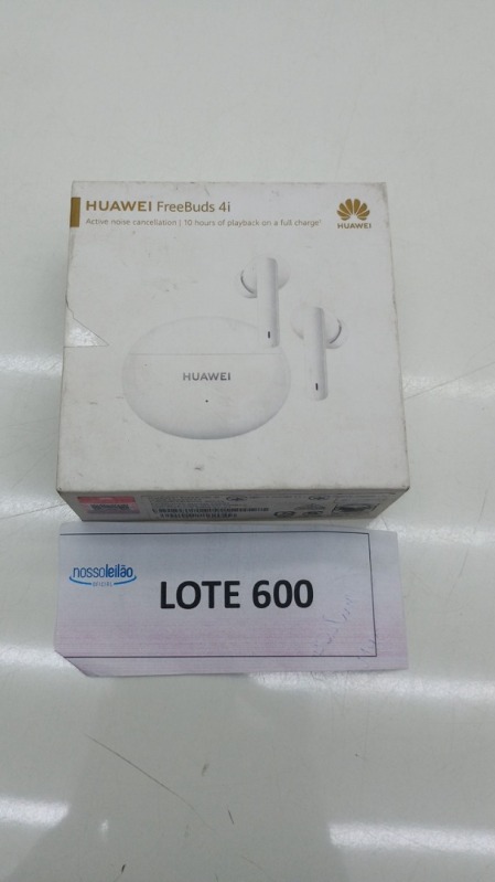 Foto de Fone de Ouvido Sem Fio HUAWEI Freebuds 4i TWS Bluetooth Cancelamento de Ruído Ativo Carregamento Rápido Branco - FREEBUDSBCO
