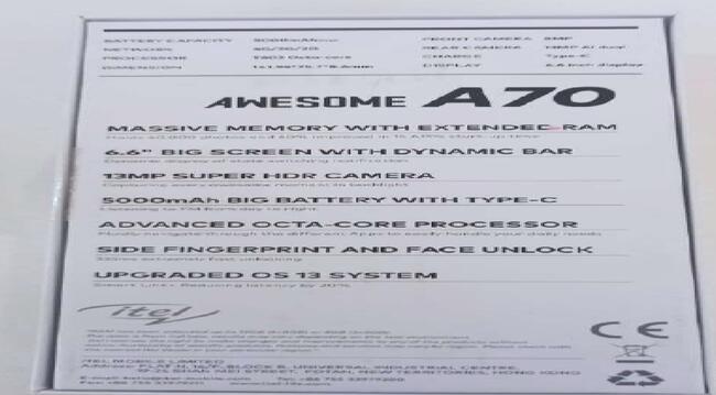 Foto de 01 celular Awesome A70 AG