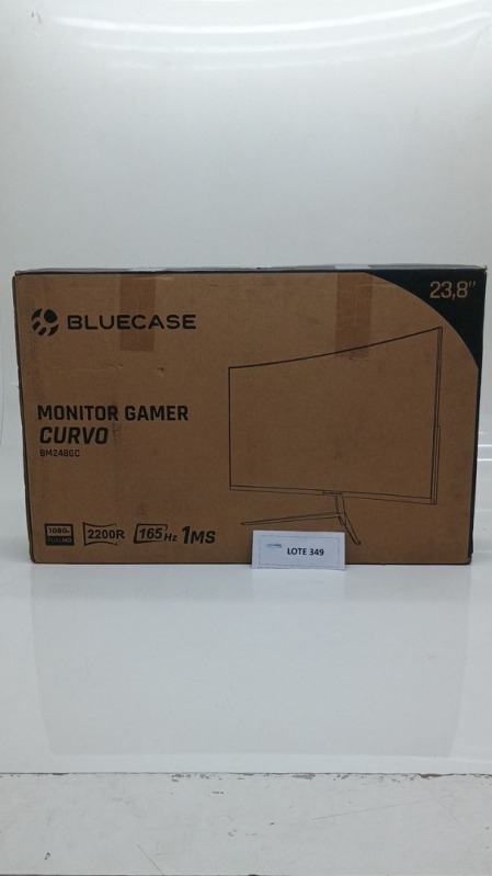 Foto de Monitor Gamer Bluecase 238" Full HD 1ms 165Hz Curvo R2200 HDMI/DP VESA Preto - BM248GC
