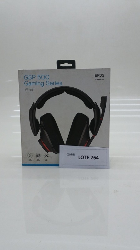 Foto de Headset Gamer Epos Sennheiser GSP 500 Preto e Vermelho P2 - 507261
