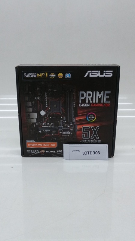 Foto de Placa-Mãe ASUS Prime B450M Gaming/BR AMD AM4 mATX DDR4 Preto - Prime B450M Gaming/BR