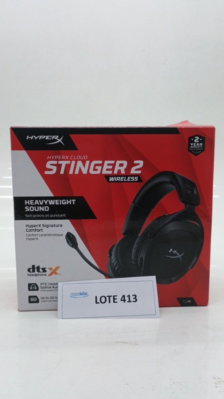 Foto de Headset Gamer Sem Fio HyperX Cloud Stinger 2 Wireless Som Espacial DTS Bateria 20h Preto - 676A2AA