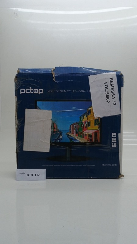 Foto de Monitor PCTOP 17 LED HDMI Ajuste de Ângulo VESA Preto - MLP170HDMI