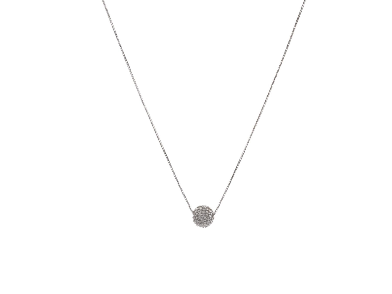 Foto de Vivara - Gargantilha de ouro branco 18k e diamantes lapidação brilhante. Cerca de 1,6g.