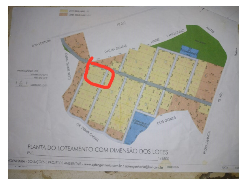 Foto de Terreno - Loteamento Industrial Divaldo Dantas - Itaporanga/PB