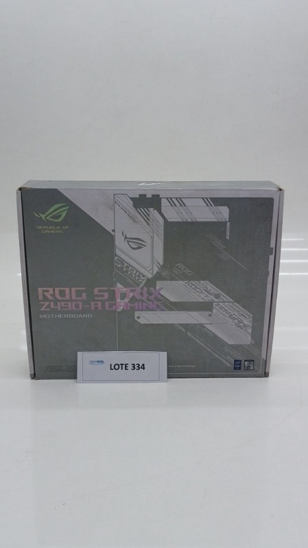 Foto de Placa-Mãe ASUS ROG Strix Z490-A Gaming Intel LGA 1200 ATX DDR4 Branco - ROG STRIX Z490-A GAMING