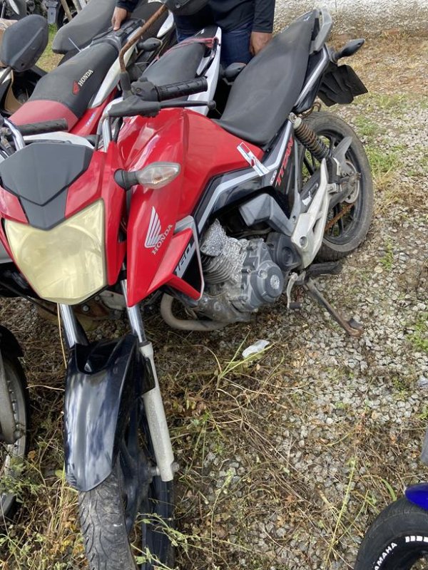 Foto de HONDA/CG 160 TITAN, ANO/MOD 2020/2021, COR VERMELHA, COMBUSTIVEL ALCOOL/GASOLINA, PLACA RGQ8F30 - AL, RENAVAM 1249868430, ID CHASSI 9C2KC221