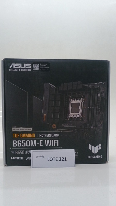Foto de Placa-Mãe ASUS TUF Gaming B650M-E WIFI AMD AM5 B650 DDR5 Preto - 90MB1FV0-M0EAY0