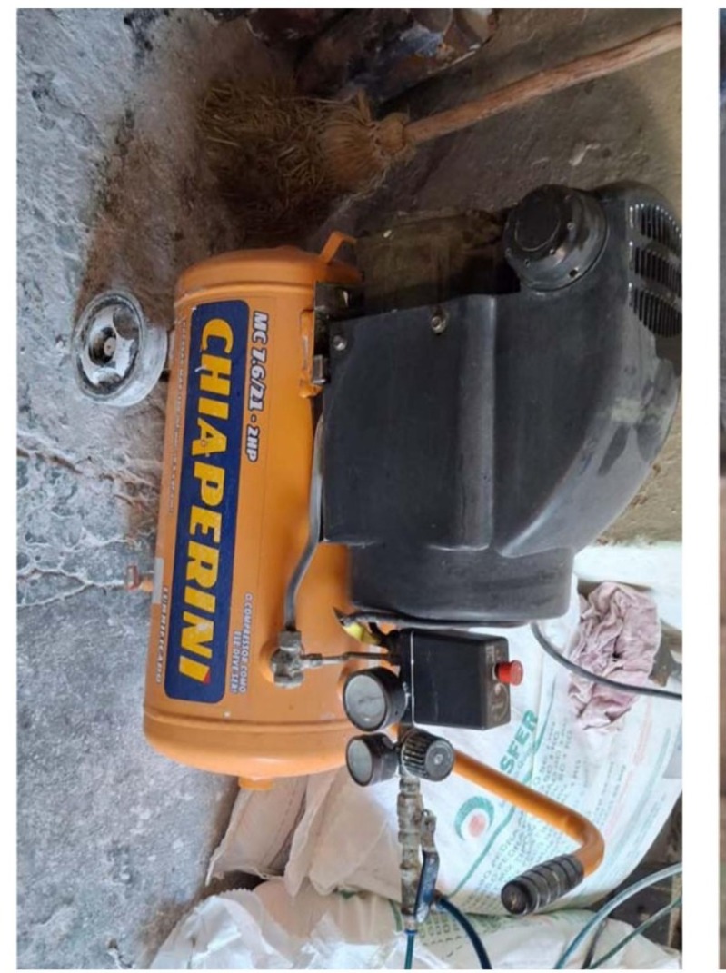 Foto de Bomba de vácuo 1CV trifásica 220/380, fab. 04/2016, 1730rpm