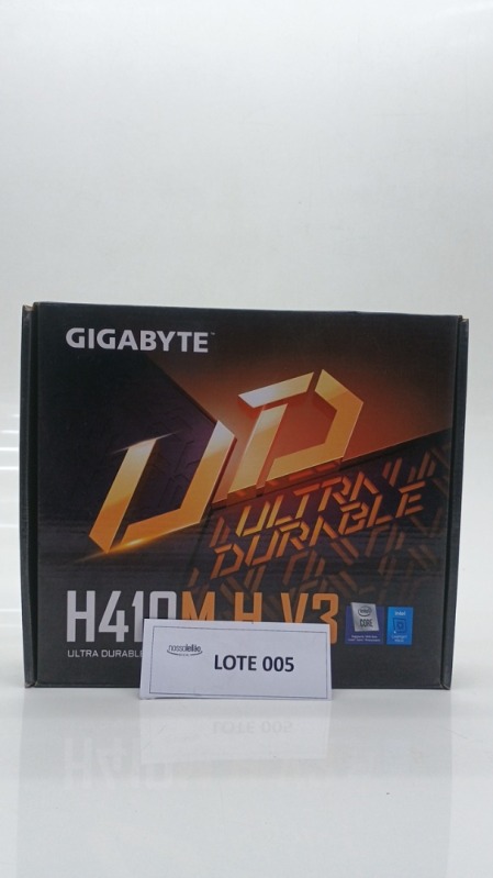 Foto de Placa-Mãe Gigabyte H410M H V3 Rev. 1.0 Intel LGA 1200 mATX DDR4 Preto - H410M H V3