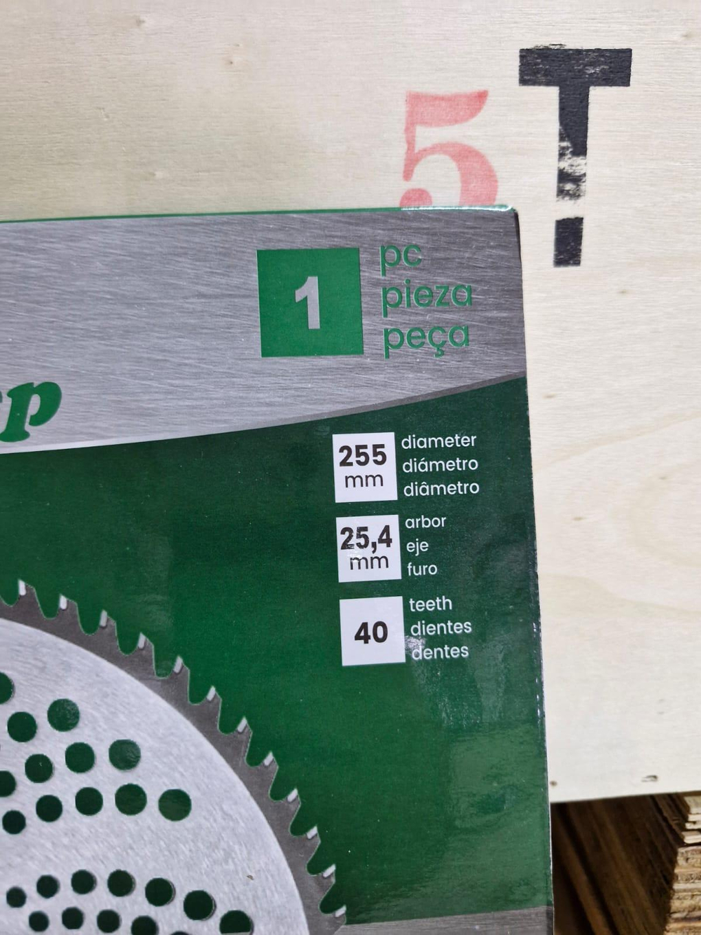Foto de 200 Lâminas Serra Circular para Roçadeira Videa, 40 dentes 255x25.4mm