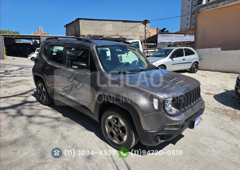 Foto de JEEP/RENEGADE 1.8 AUTOM.; 2021/2021; CINZA; ALCO./GASOL. - FUNCIONANDO - IPVA 2026 OK