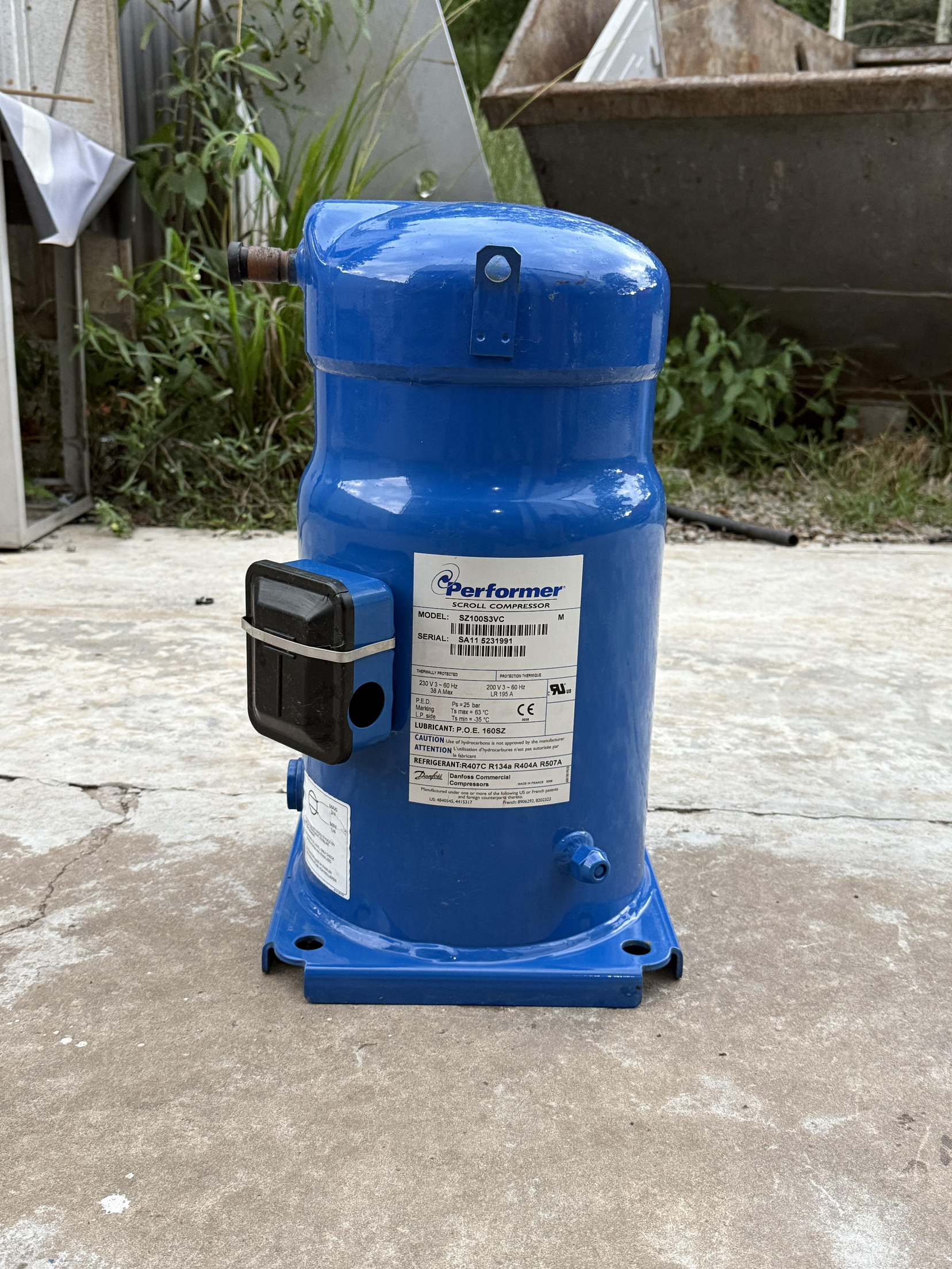 Foto de Compressor Scroll Danfoss SZ100S3VC 8.0 TR 220v