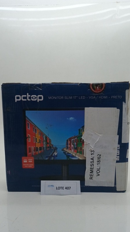 Foto de Monitor PCTOP 17 LED HDMI Ajuste de Ângulo VESA Preto - MLP170HDMI