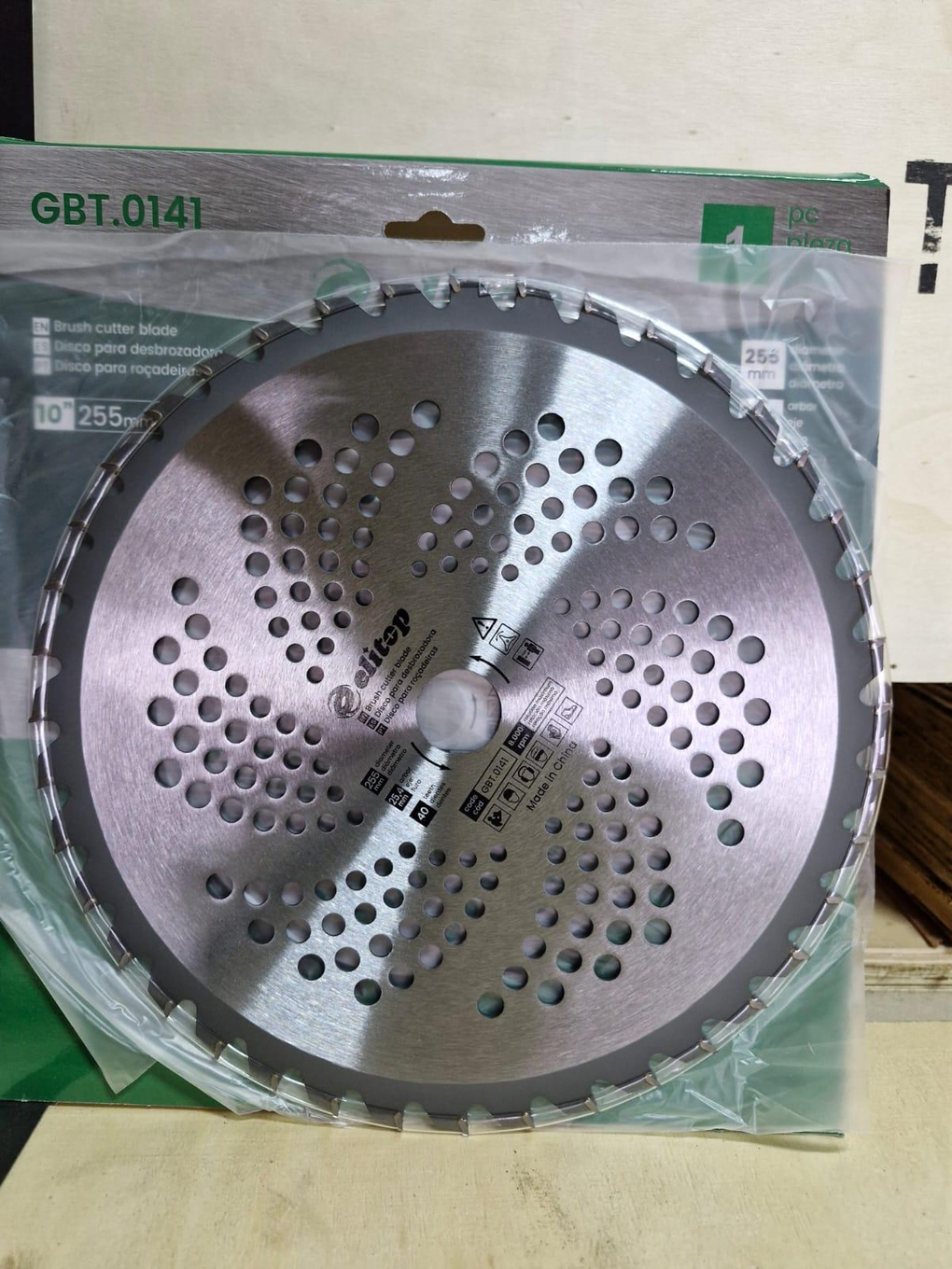 Foto de 200 Lâminas Serra Circular para Roçadeira Videa, 40 dentes 255x25.4mm