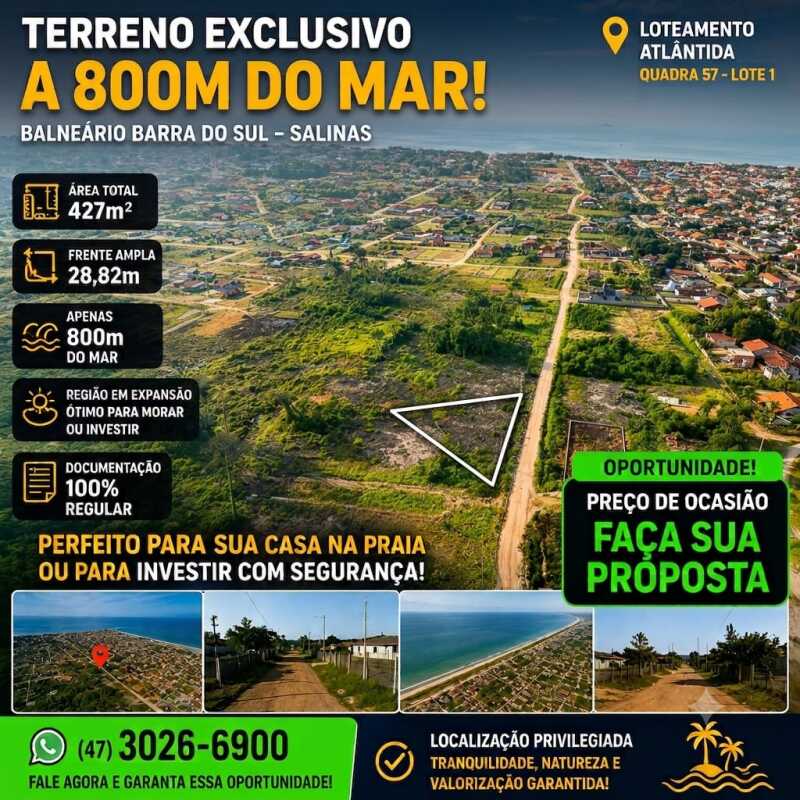 Foto de Terreno em leilão em Balneário Barra Do Sul - SC