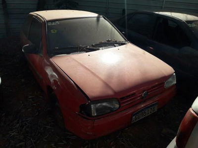 Foto de LOTE 213, VEICULO VW GOL PLUS MI, COR VERMELHA, ANO/MODELO 97/97, GASOLINA, SUCATA APROVEITÁVEL