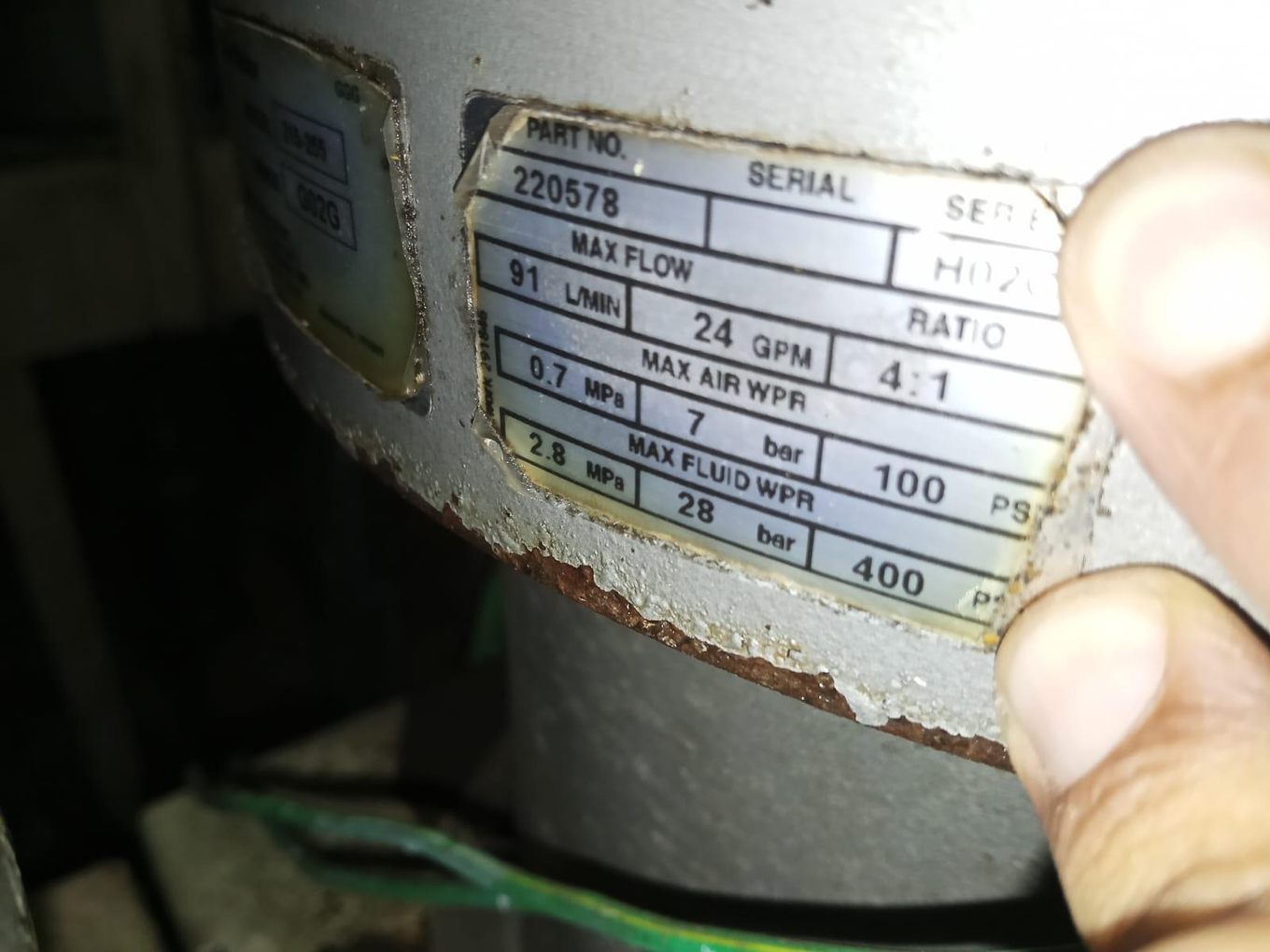 Foto de BOMBA PNEUMATICA, MARCA GRACO