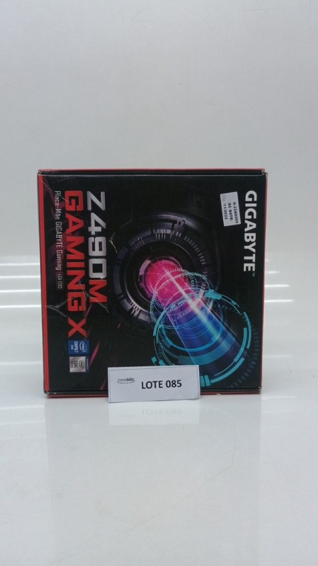 Foto de Placa-Mãe Gigabyte Z490M Gaming X Intel LGA 1200 mATX DDR4 Preto Preto - Z490M GAMING X