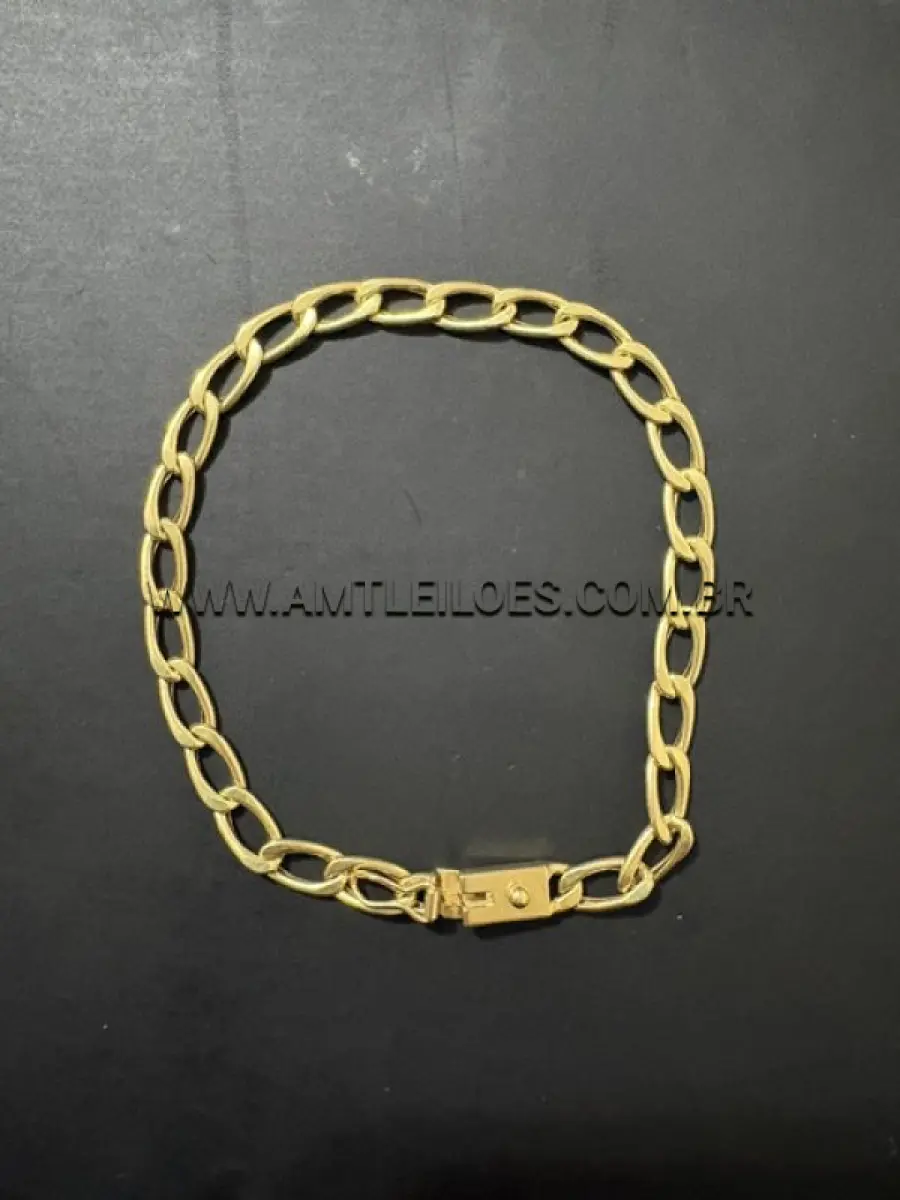 Foto de PULSEIRA EM OURO 18K MEDINDO 10 CM FECHADA, COM MASSA DE 5,7 G.