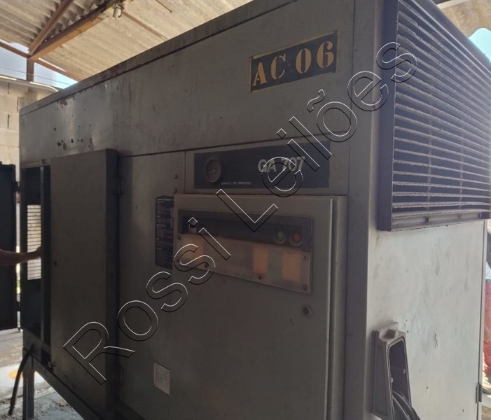 Foto de COMPRESSOR ATLAS COPCO MOR. GA 707 - COMP-LETO C/ PULMÃO DE AR- NO ESTADO