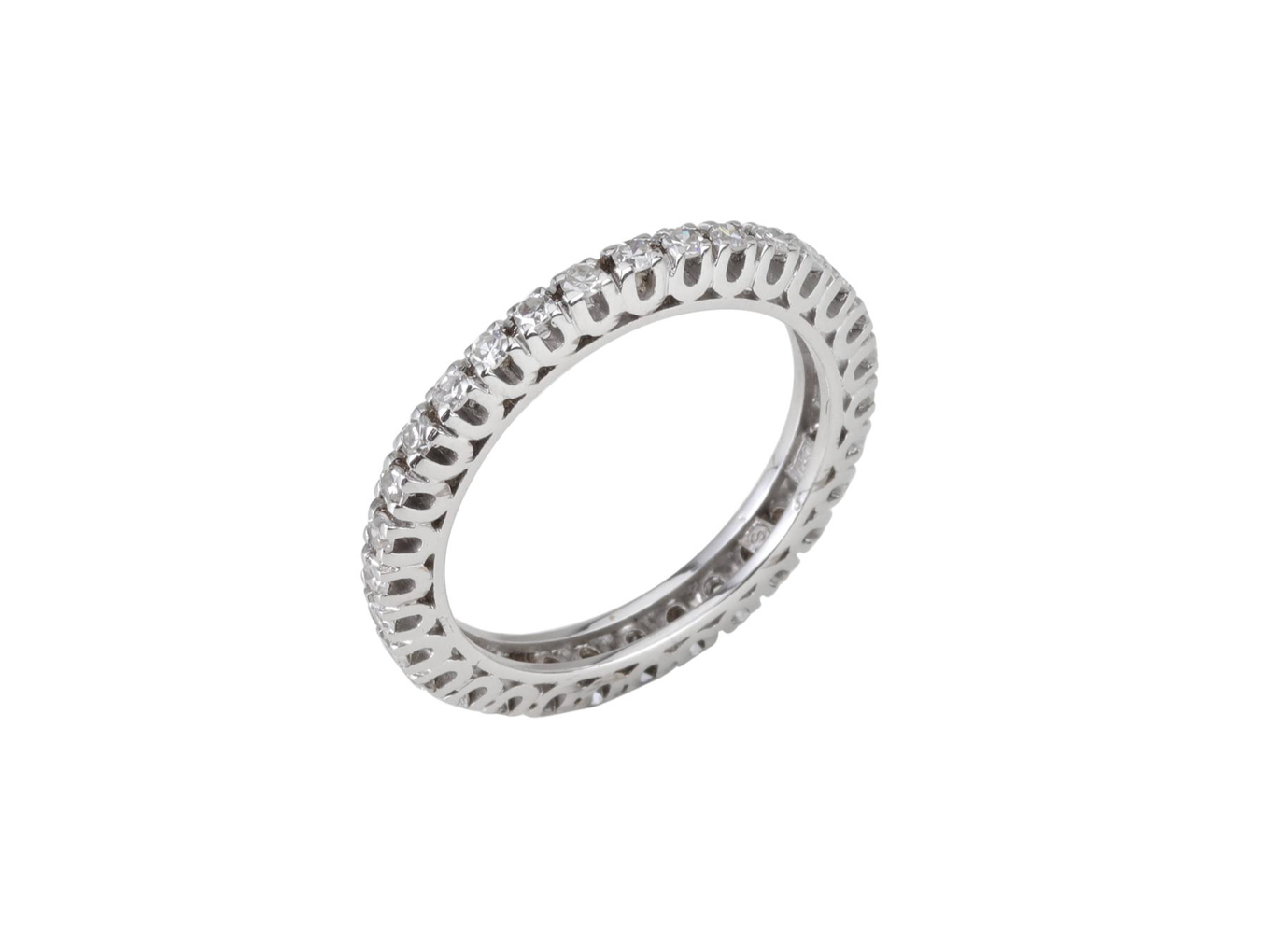 Foto de H.Stern - Aliança de ouro branco 18k e diamantes. Cerca de 3,4g. Medida 17.