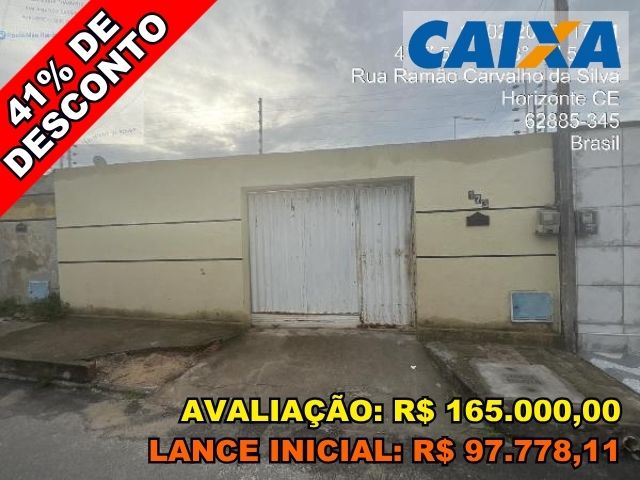Foto de Casa na Rua almir reis da luz n - Leilão encerrado em Horizonte/CE