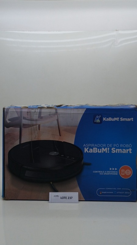Foto de Robô Aspirador De Pó e Passa Pano KaBuM! Smart 500 Preto - KBSF000