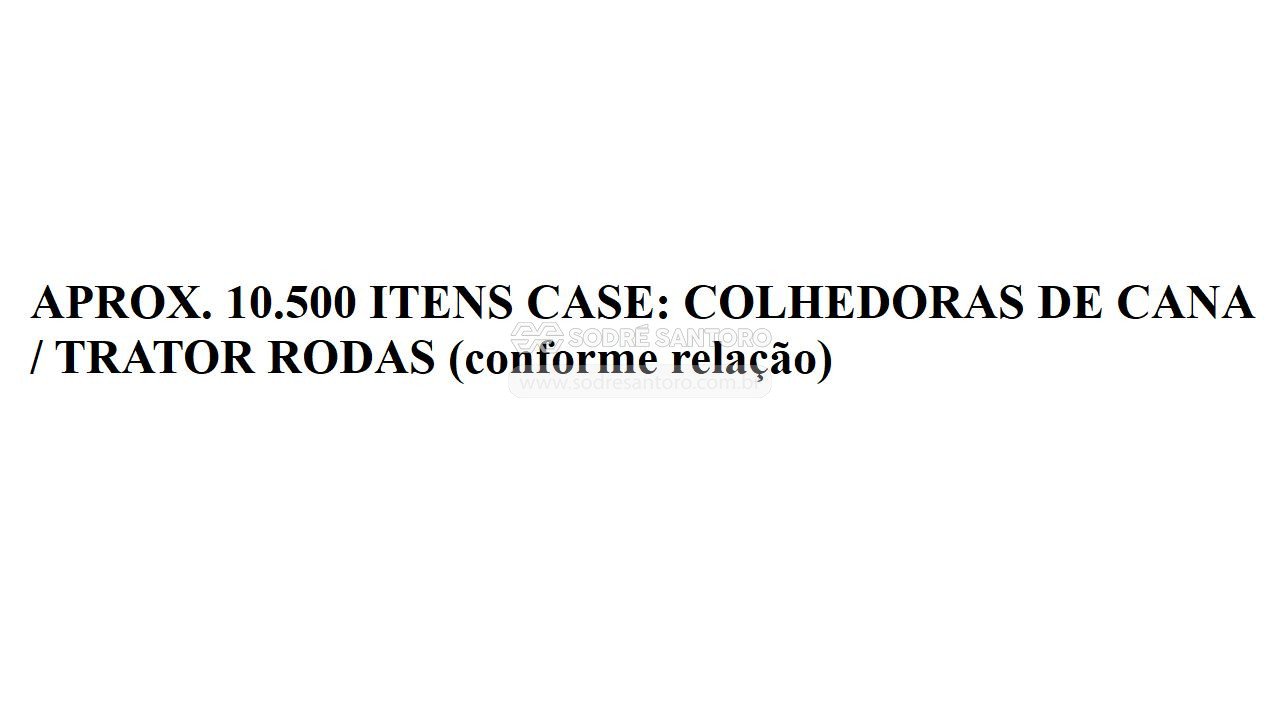 Foto de aprox. 10.500 itens case: colhedoras cana/trator