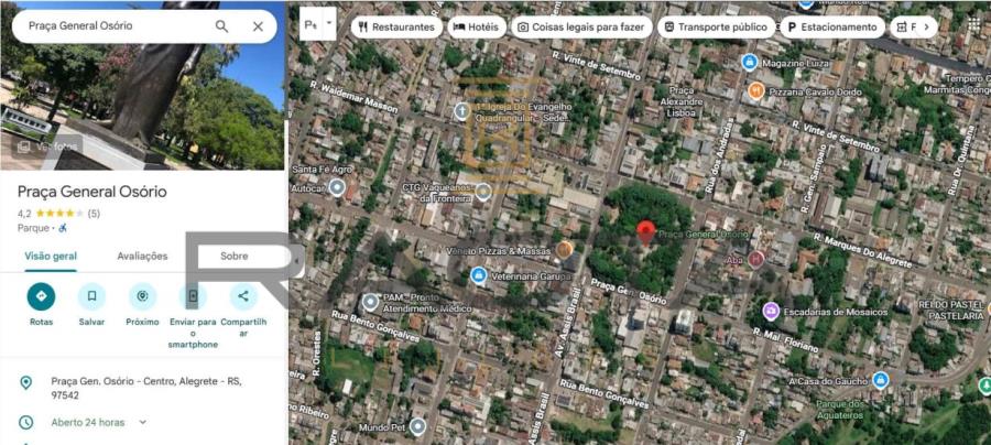 Foto de Terreno em leilão no bairro Cidade Alta em Alegrete - RS