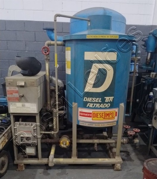 Foto de FILTRO PRENSA PARA ÓLEO E DIESEL COM RESERVATÓRIO VERTICAL DE 500 LITROS / 600L/H OU 100LT/H - NO OESTADO