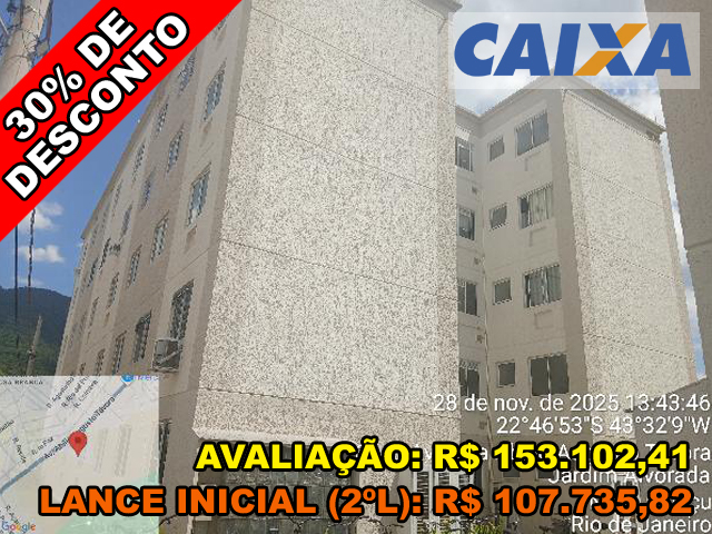 Foto de Apartamento em leilão no bairro Vale das Águas em Nova Iguaçu - RJ