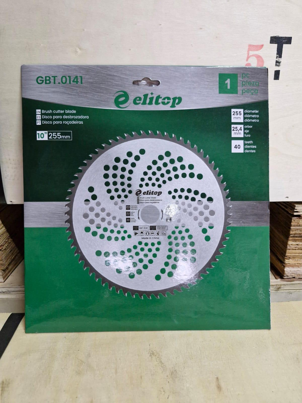 Foto de 200 Lâminas Serra Circular para Roçadeira Videa, 40 dentes 255x25.4mm