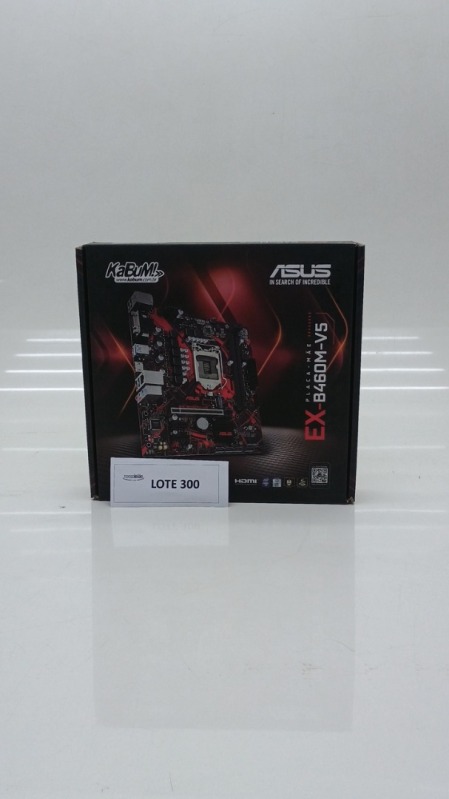 Foto de Placa-Mãe ASUS EX-B460M-V5 Intel LGA 1200 mATX DDR4 Preto e Vermelho - EX-B460M-V5
