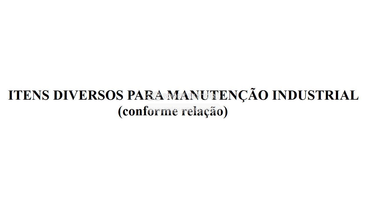Foto de itens diversos para manutenção industrial