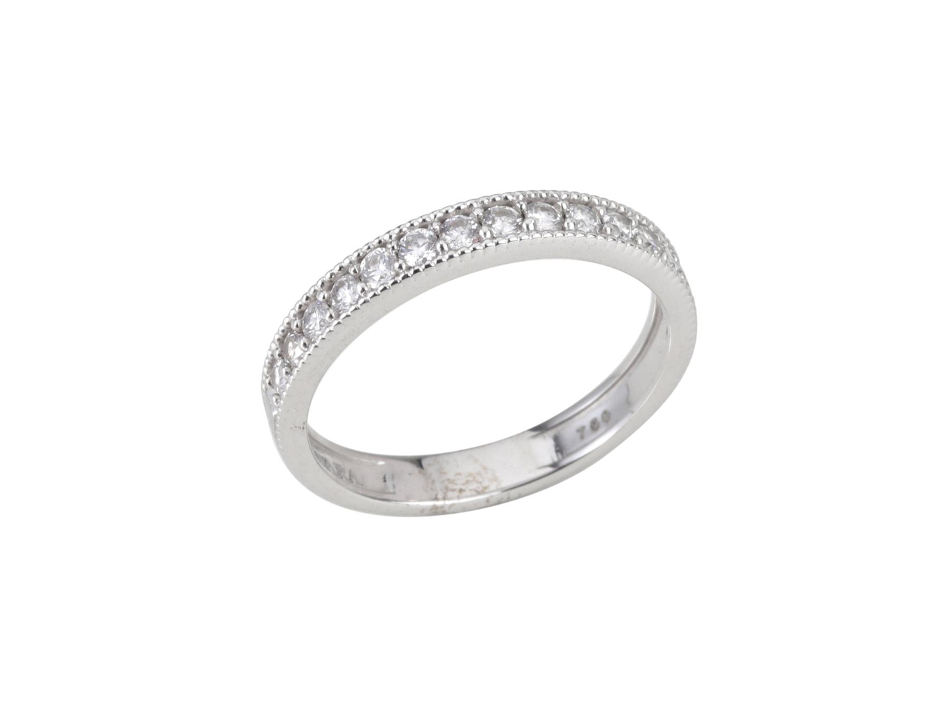 Foto de Vivara - Anel de ouro branco 18k e diamantes lapidação brilhante. Cerca de 3,4g. Medida 18.