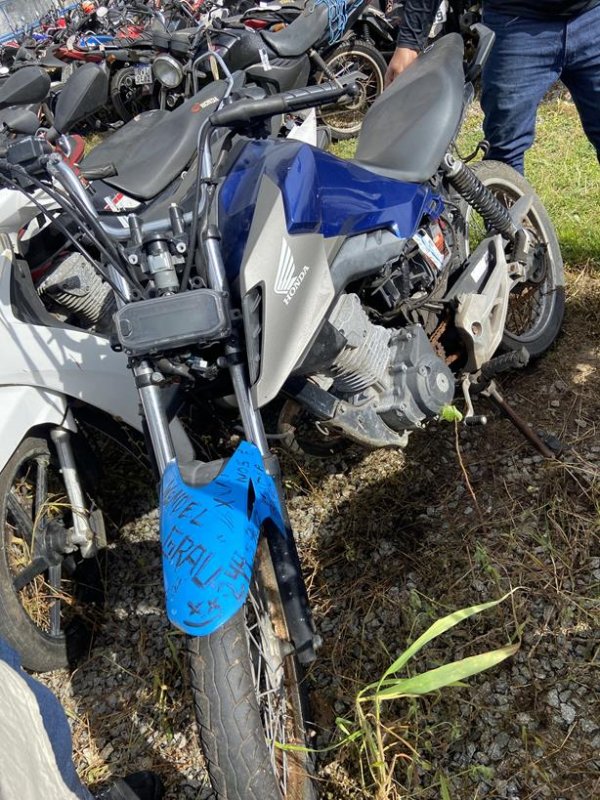 Foto de HONDA/CG 160 TITAN, ANO/MOD 2019/2019, COR AZUL, COMBUSTIVEL ALCOOL/GASOLINA, PLACA QWH5A46 - AL, RENAVAM 1195430652, ID CHASSI 9C2KC2210KR0