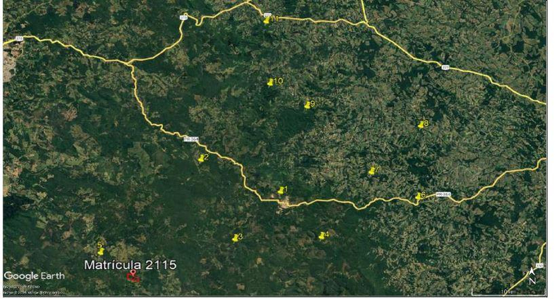 Foto de Terreno rural com área de 70,18ha, sem benfeitorias, localizado no município e Inácio Martins/PR