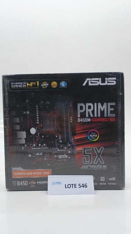 Foto de Placa-Mãe ASUS Prime B450M Gaming/BR AMD AM4 mATX DDR4 Preto - Prime B450M Gaming/BR