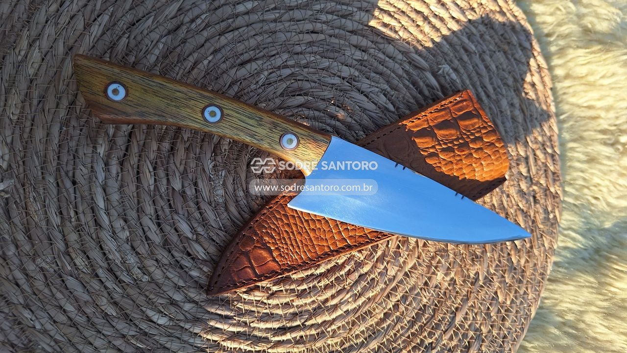 Foto de faca degustadeira aço 420 6" 3mm