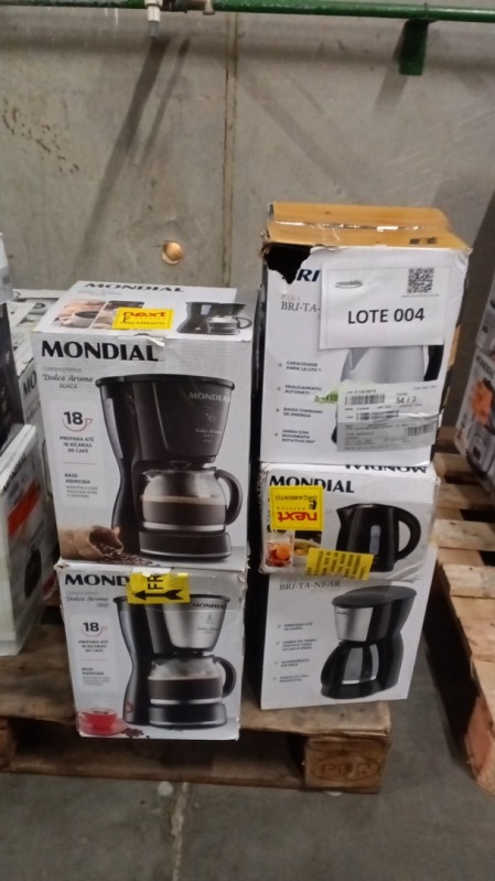 Foto de CAF 18XIC MONDIAL C-30 DOLCE AROME PT/INX 110V | CAF 18XIC BRITANIA BCF19 PT/INOX 110V | CAF 18XIC MONDIAL C-30 DOLCE AROME FB 110V | CHALEIRA ELETRICA MONDIAL CE- 07 PRATIC HOT 110V | CHAL ELETR BRITANIA BCH02PI 18L INOX 110V | CHALEIRA ELETRICA MONDIAL