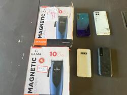 Foto de MÁQUINA DE CABELO-3 UN-CELULARES-POWER BANK SUCATA. NO ESTADO QUE SE ENCONTRAM.