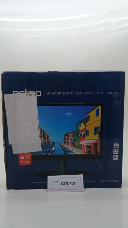 Foto de Monitor PCTOP 17 LED HDMI Ajuste de Ângulo VESA Preto - MLP170HDMI