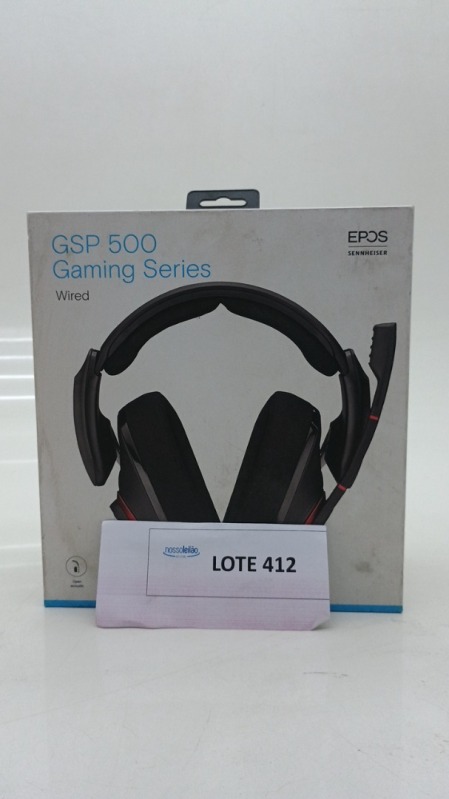 Foto de Headset Gamer Epos Sennheiser GSP 500 Preto e Vermelho P2 - 507261